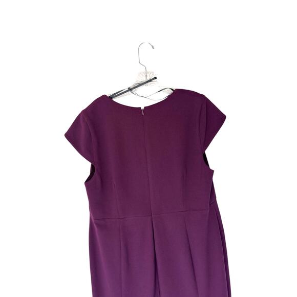Calvin Klein Dress Women's Burgundy Plus Sheath Office Work Career Size 14W - Picture 6 of 11